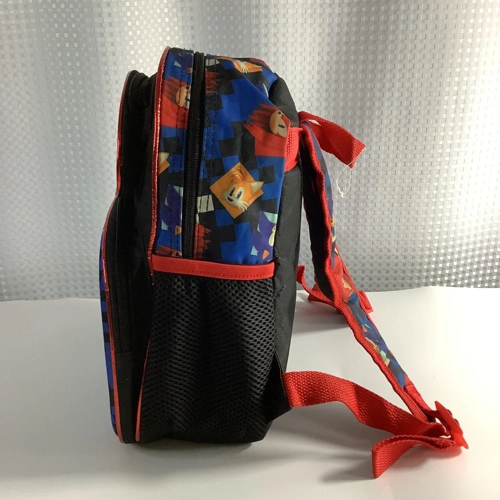 Sonic The Hedgehog 3D Molded Backpack Black & Red‎